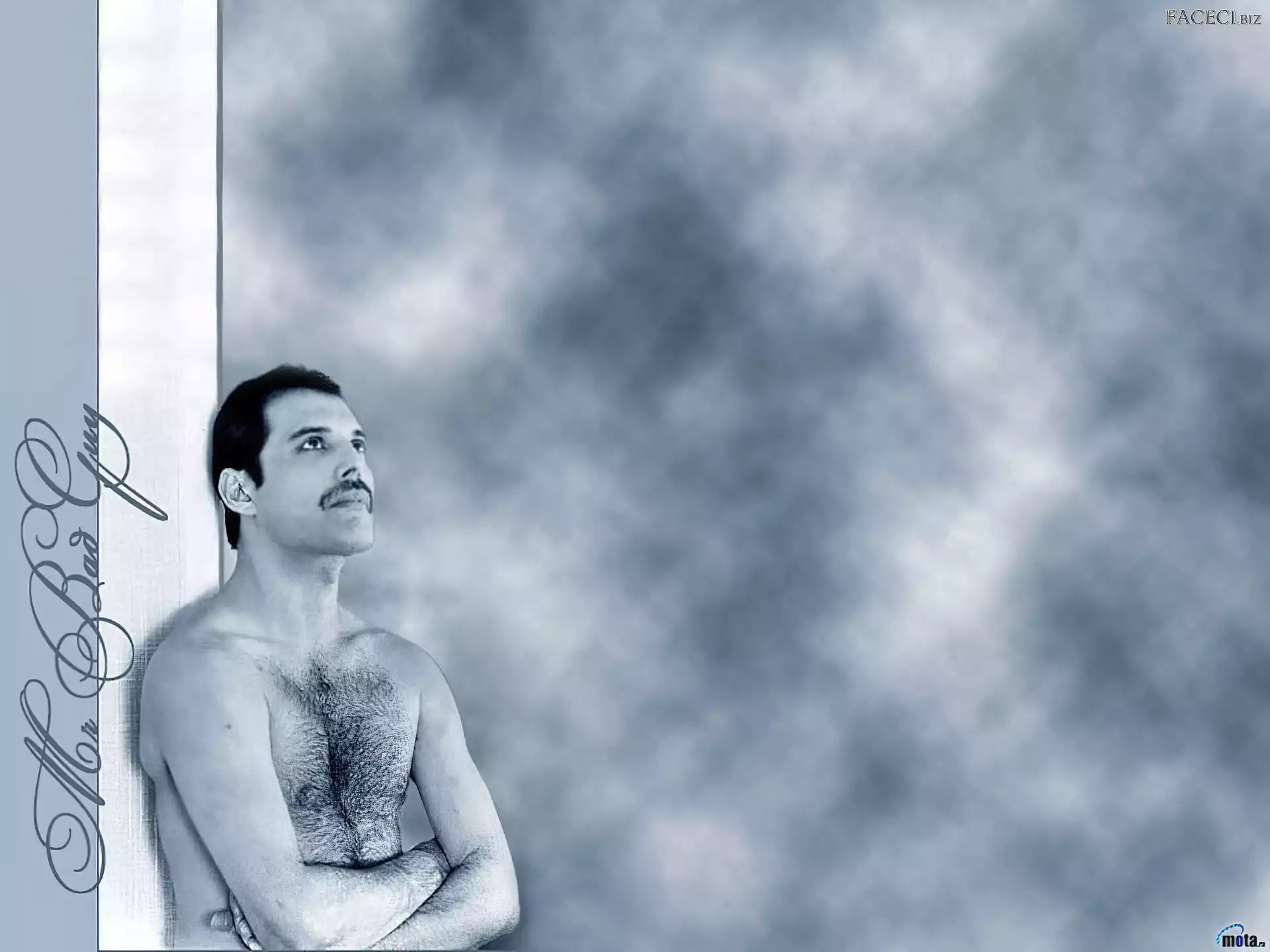 Klata, Freddie Mercury, Zarośnięta